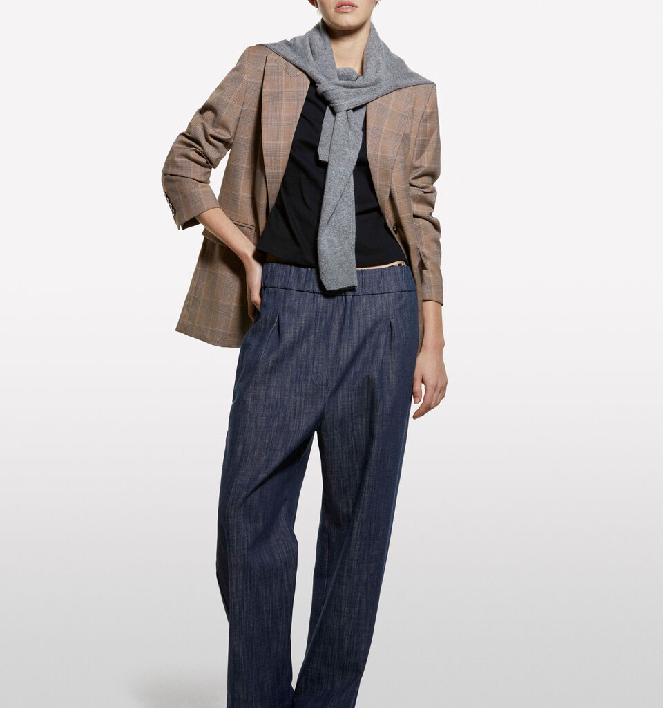 Black t-shirt with halter neck - women's short sleeve t-shirts - Black | Sisley image number 1